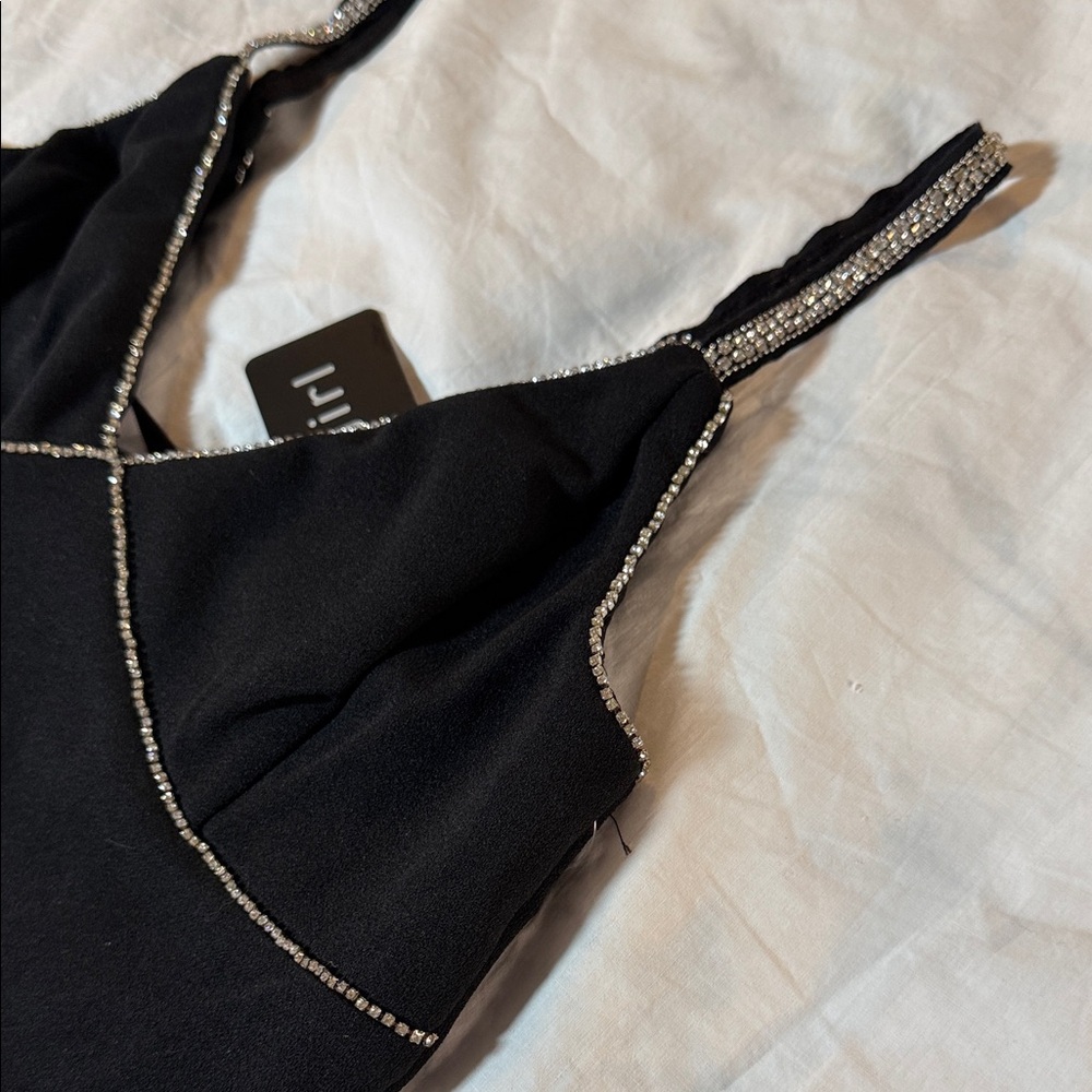 Madden Girl Black Camisole with Rhinestone Accents - Picture 3 of 6